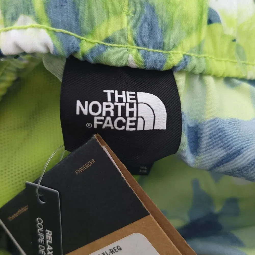 The North Face Flash Dry V Pull On Camo Printed Mens Shorts Size XL Relaxed Fit